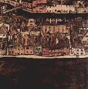Egon Schiele Die kleine Stadt II. Spain oil painting artist